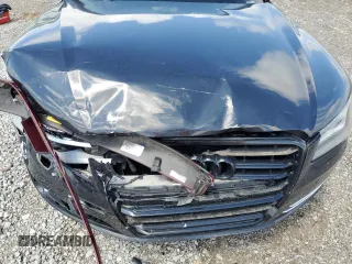 2014 Audi A8 4.0T with VIN WAUR2AFD0EN004347, listed as a Copart auction lot 56222025 with 108,517 mi miles and Salvage title. Bid and sale history available at DreamBid. Image 11.