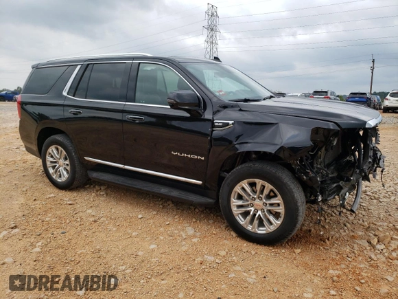 2024 GMC Yukon SLT with VIN 1GKS2BKD3RR218400, listed as a Copart auction lot 72521134 with 20,948 mi miles and Salvage Title. Bid and sale history available at carsss.com. Image 4.