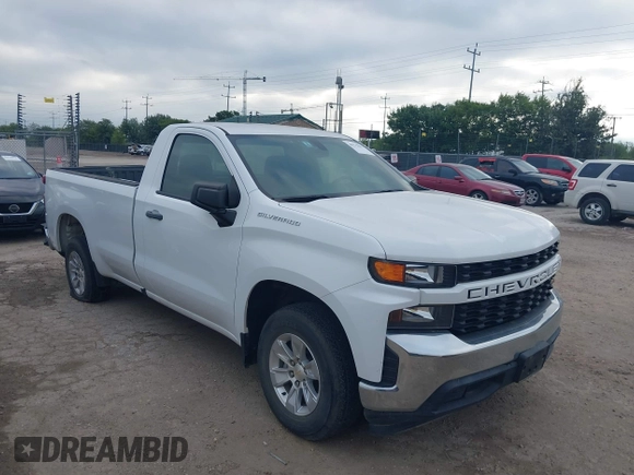 2020 Chevrolet Silverado 1500 Work Truck with VIN 3GCNWAEF8LG438482, listed as a IAAI auction lot 40275632 with 32,992 mi miles. Bid and sale history available at carsss.com. Image 1.