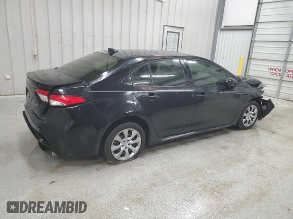 2021 Toyota Corolla LE with VIN JTDEPMAE2MJ153708, listed as a Copart auction lot 44784115 with 91,732 mi miles and Salvage Title. Bid and sale history available at carsss.com. Image 3.