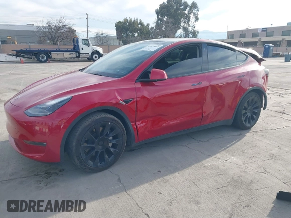 2023 Tesla Model Y Long Range with VIN 7SAYGAEE7PF713761, listed as a IAAI auction lot 41638067 with 46,089 mi miles and . Bid and sale history available at DreamBid. Image 20.