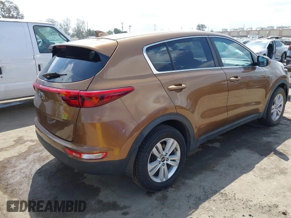 2017 Kia Sportage LX with VIN KNDPMCAC3H7168179, listed as a IAAI auction lot 42119527 with 96,335 mi miles and . Bid and sale history available at carsss.com. Image 4.