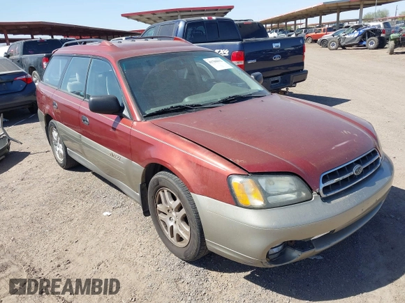 2002 Subaru Legacy Outback with VIN 4S3BH675826648904, listed as a IAAI auction lot 41709612 with 198,513 mi miles and . Bid and sale history available at DreamBid. Image 1.
