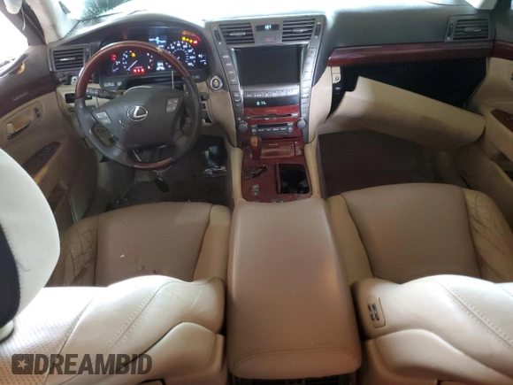 2008 Lexus LS with VIN JTHBL46F385071872, listed as a Copart auction lot 51132455 with 208,957 mi miles and Salvage Title. Bid and sale history available at carsss.com. Image 8.