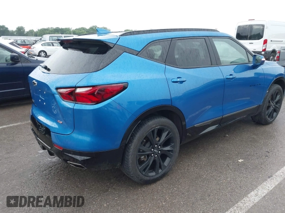 2020 Chevrolet Blazer RS with VIN 3GNKBKRS6LS698542, listed as a IAAI auction lot 42416623 with 46,641 mi miles and . Bid and sale history available at DreamBid. Image 4.