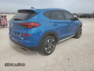 2019 Hyundai Tucson Sport with VIN KM8J33AL5KU981469, listed as a Copart auction lot 45370525 with 163,979 mi miles and Salvage Title. Bid and sale history available at carsss.com. Image 3.