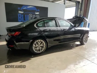 2025 BMW 3 Series 330i xDrive with VIN 3MW89CW02S8F08011, listed as a Copart auction lot 53448925 with 0 mi miles and Non Repairable. Bid and sale history available at carsss.com. Image 3.