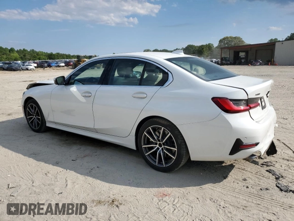 2020 BMW 3 Series 330i xDrive with VIN 3MW5R7J01L8B10663, listed as a Copart auction lot 56383485 with 74,543 mi miles and Salvage title. Bid and sale history available at DreamBid. Image 2.