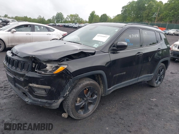 2021 Jeep Compass Latitude with VIN 3C4NJDBB6MT590092, listed as a IAAI auction lot 42351097 with 72,428 mi miles and . Bid and sale history available at DreamBid. Image 17.