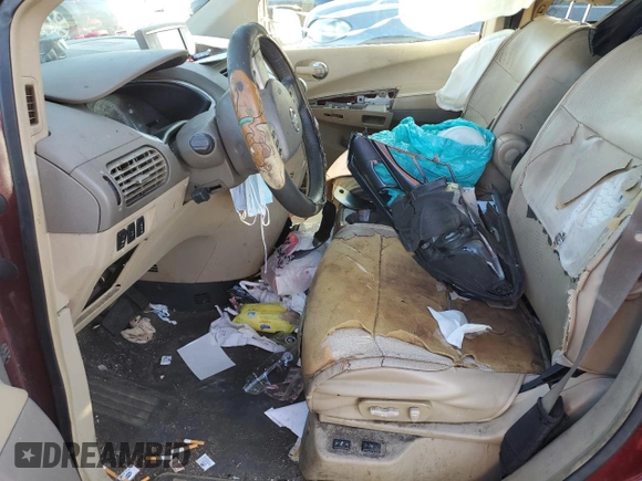 2009 Nissan Quest S with VIN 5N1BV28U59N102032, listed as a Copart auction lot 80573344 with 193,950 mi miles and Salvage Title. Bid and sale history available at carsss.com. Image 7.