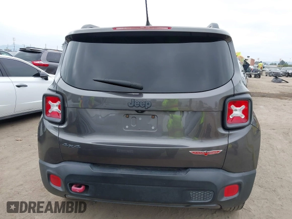 2016 Jeep Renegade Trailhawk with VIN ZACCJBCT0GPD72437, listed as a IAAI auction lot 42180021 with 115,427 mi miles and . Bid and sale history available at carsss.com. Image 16.