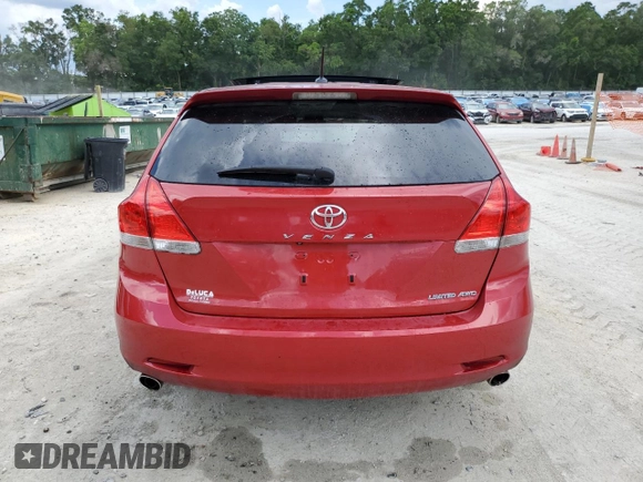 2012 Toyota Venza LE with VIN 4T3BK3BB5CU068930, listed as a Copart auction lot 60412055 with Not provided miles and Salvage title. Bid and sale history available at DreamBid. Image 6.