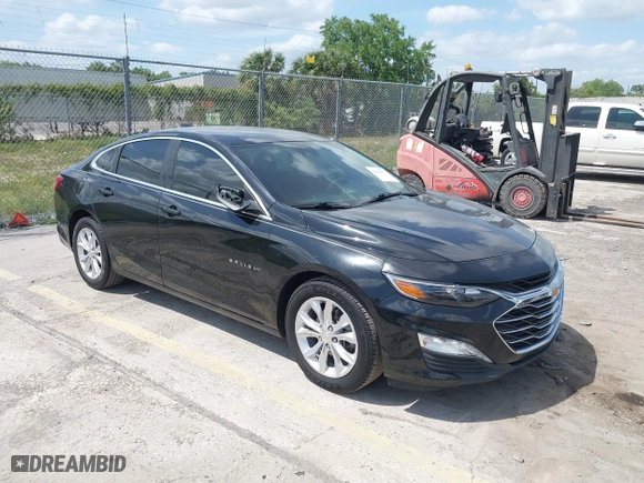 2019 Chevrolet Malibu LT with VIN 1G1ZD5ST4KF168295, listed as a IAAI auction lot 41908651 with 108,444 mi miles. Bid and sale history available at carsss.com. Image 1.