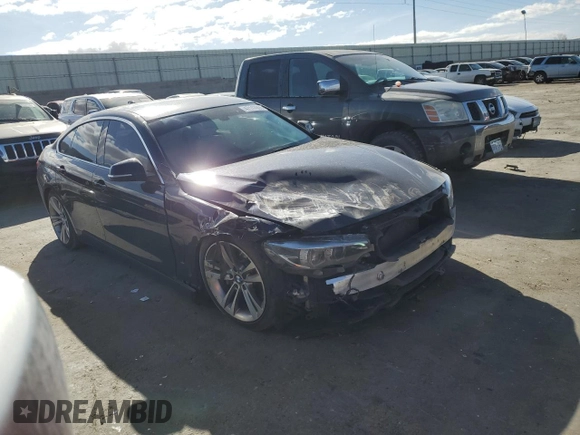 2018 BMW 4 Series 440i with VIN WBA4J5C57JBF07535, listed as a Copart auction lot 47117805 with 59,600 mi miles and Salvage Title. Bid and sale history available at DreamBid. Image 4.
