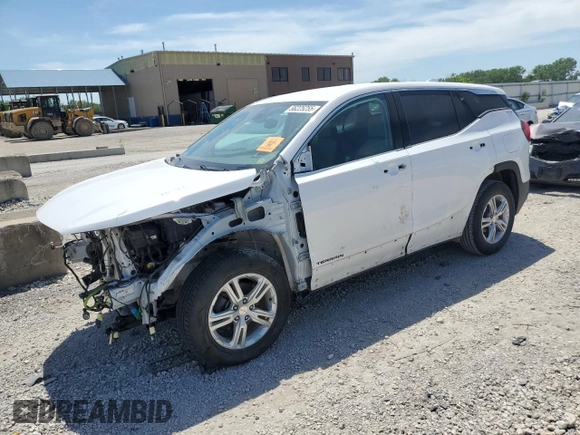 2020 GMC Terrain SLE with VIN 3GKALMEV1LL196758, listed as a Copart auction lot 56225255 with 139,329 mi miles and Salvage title. Bid and sale history available at DreamBid. Image 1.