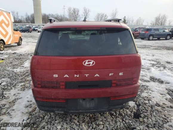 2024 Hyundai Santa Fe SEL with VIN 5NMP24GLXRH028773, listed as a Copart auction lot 43394855 with 0 mi miles and Non Repairable. Bid and sale history available at carsss.com. Image 6.