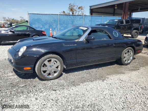 2002 Ford Thunderbird w/Hardtop Premium with VIN 1FAHP60A92Y103504, listed as a Copart auction lot 46398845 with 0 mi miles and Non Repairable. Bid and sale history available at carsss.com. Image 1.