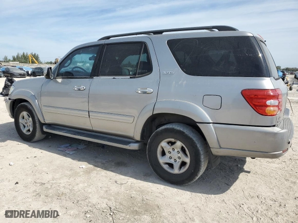 2001 Toyota Sequoia SR5 with VIN 5TDZT34A61S029732, listed as a Copart auction lot 42723225 with 95,832 mi miles and Salvage Title. Bid and sale history available at carsss.com. Image 2.