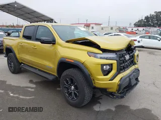 2023 GMC Canyon 2WD Elevation with VIN 1GTP5BEK9P1122916, listed as a IAAI auction lot 42184229 with 12,218 mi miles and . Bid and sale history available at carsss.com. Image 1.