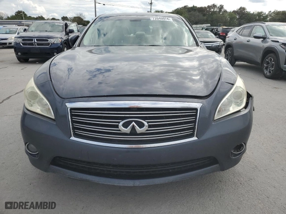 2011 Infiniti M37 with VIN JN1BY1AR4BM370340, listed as a Copart auction lot 73940974 with 269,260 mi miles and Salvage Title. Bid and sale history available at carsss.com. Image 5.