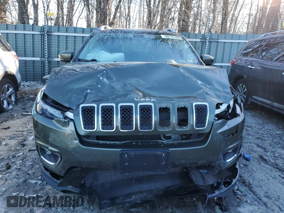 2019 Jeep Cherokee Limited with VIN 1C4PJMDX5KD378000, listed as a Copart auction lot 82141464 with 48,035 mi miles and Salvage Title. Bid and sale history available at DreamBid. Image 5.