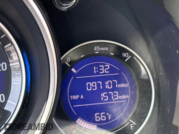 2015 Honda Fit EX-L with VIN 3HGGK5H81FM724237, listed as a Copart auction lot 51496485 with 97,107 mi miles and Salvage Title. Bid and sale history available at carsss.com. Image 8.