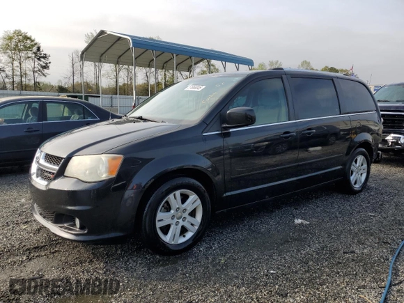2013 Dodge Grand Caravan Crew with VIN 2C4RDGDG3DR693167, listed as a Copart auction lot 51666045 with 168,251 mi miles and Salvage Title. Bid and sale history available at DreamBid. Image 1.