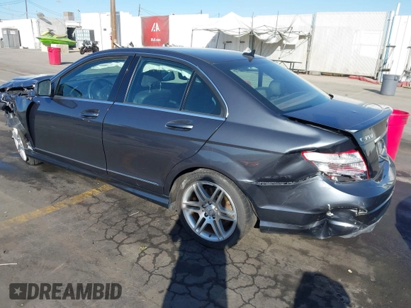 2009 Mercedes-Benz C-Class 3.5L Sport with VIN WDDGF56X39F210185, listed as a IAAI auction lot 41359354 with 1 mi miles. Bid and sale history available at carsss.com. Image 3.