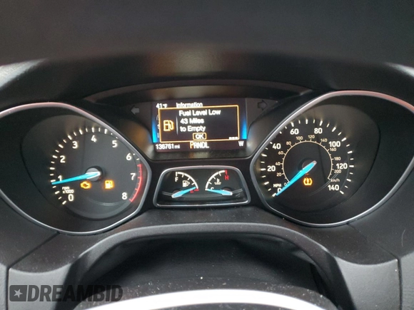 2016 Ford Focus SE with VIN 1FADP3F23GL283953, listed as a Copart auction lot 85499164 with 136,761 mi miles and Salvage Title. Bid and sale history available at carsss.com. Image 9.