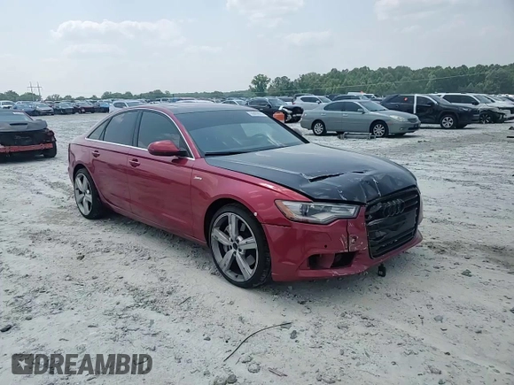 2013 Audi A6 Premium Plus with VIN WAUGGAFC8DN018723, listed as a Copart auction lot 59459965 with 99,164 mi miles and Salvage title. Bid and sale history available at DreamBid. Image 13.
