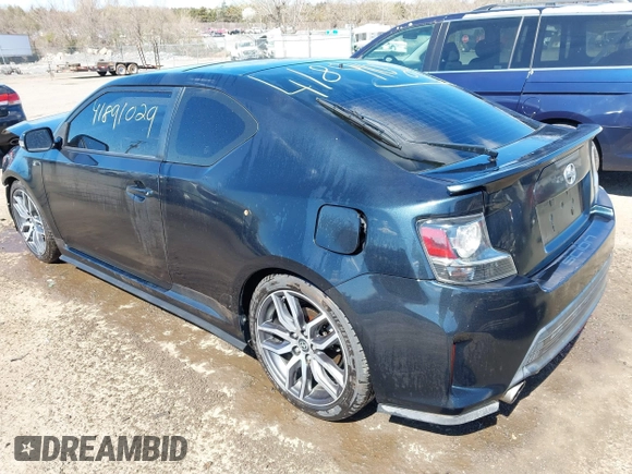 2016 Scion tC with VIN JTKJF5C71GJ020893, listed as a IAAI auction lot 41891029 with 76,341 mi miles. Bid and sale history available at carsss.com. Image 3.