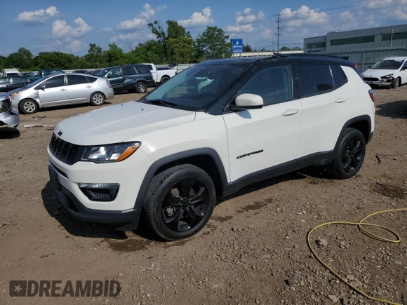2019 Jeep Compass Latitude z VIN 3C4NJDBB2KT696732, wystawiony jako Copart lot #60519335 z przebiegiem 85 436 mil mil oraz Szkoda całkowita • Salvage title. Historia ofert i sprzedaży dostępna na DreamBid. Obrazek 1.