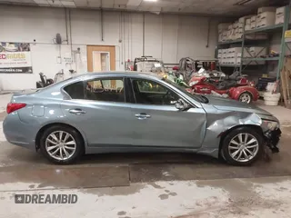 2015 Infiniti Q50 Premium with VIN JN1BV7AR2FM414613, listed as a IAAI auction lot 41258797 with 162,822 mi miles. Bid and sale history available at carsss.com. Image 13.