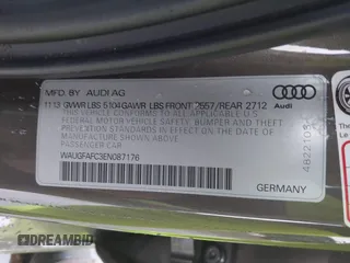 2014 Audi A6 Premium Plus z VIN WAUGFAFC3EN087176, wystawiony jako IAAI lot #42117602 z przebiegiem 53 571 mil mil oraz . Historia ofert i sprzedaży dostępna na DreamBid. Obrazek 9.