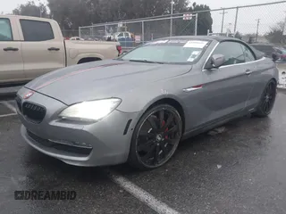 2012 BMW 6 Series 650i with VIN WBALZ3C5XCDL70748, listed as a IAAI auction lot 41502640 with 102,519 mi miles. Bid and sale history available at carsss.com. Image 2.