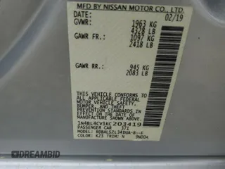 2019 Nissan Altima SR with VIN 1N4BL4CV1KC203419, listed as a Copart auction lot 50267275 with 99,952 mi miles and Salvage Title. Bid and sale history available at carsss.com. Image 12.