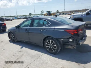 2016 Acura TLX Technology with VIN 19UUB2F58GA003079, listed as a Copart auction lot 55555105 with 148,295 mi miles and Salvage title. Bid and sale history available at DreamBid. Image 2.