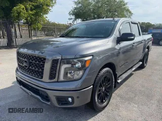 2019 Nissan Titan SV with VIN 1N6AA1E67KN516380, listed as a Copart auction lot 58359025 with 82,326 mi miles and Non repairable. Bid and sale history available at DreamBid. Image 1.