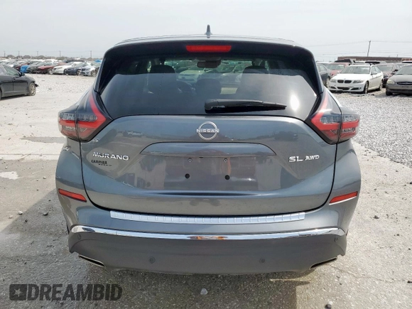 2023 Nissan Murano SL z VIN 5N1AZ2CSXPC126096, wystawiony jako Copart lot #57210995 z przebiegiem 12 644 mil mil oraz Szkoda całkowita • Salvage title. Historia ofert i sprzedaży dostępna na DreamBid. Obrazek 6.