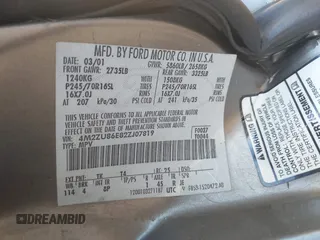 2002 Mercury Mountaineer с VIN 4M2ZU86E82ZJ07819, выставлен на аукционе IAAI как лот 41737449 с пробегом 343 404 миль миль и . История ставок и продаж доступна на DreamBid. Изображение 9.