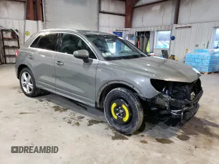 2020 Audi Q3 S line Premium Plus with VIN WA1EECF3XL1114302, listed as a Copart auction lot 52161355 with 39,536 mi miles and Salvage Title. Bid and sale history available at carsss.com. Image 4.