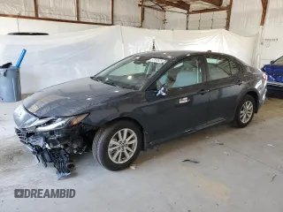 2025 Toyota Camry LE с VIN 4T1DBADK2SU520687, выставлен на аукционе Copart как лот 57659525 с пробегом 9 159 миль миль и Списание • Salvage title. История ставок и продаж доступна на DreamBid. Изображение 1.