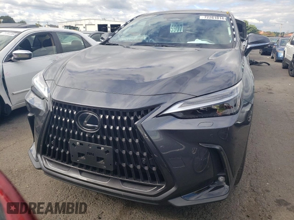 2023 Lexus NX 350h Luxury with VIN 2T2HKCEZ0PC014367, listed as a Copart auction lot 72261014 with Not Provided miles and Salvage Title. Bid and sale history available at DreamBid. Image 5.
