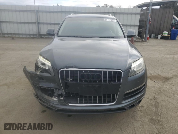 2012 Audi Q7 Premium Plus with VIN WA1LGAFE7CD007696, listed as a Copart auction lot 46757885 with 96,574 mi miles and Salvage title. Bid and sale history available at DreamBid. Image 5.