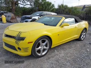 2015 Chevrolet Camaro LT with VIN 2G1FF3D35F9298048, listed as a IAAI auction lot 41649182 with 90,097 mi miles. Bid and sale history available at carsss.com. Image 2.