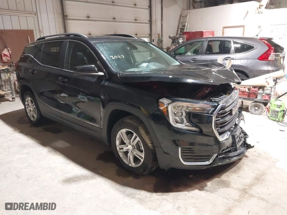 2022 GMC Terrain SLE with VIN 3GKALTEV8NL114912, listed as a IAAI auction lot 41942027 with 63,675 mi miles. Bid and sale history available at carsss.com. Image 1.