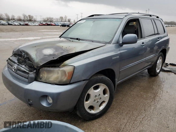 2004 Toyota Highlander с VIN JTEEP21A440054598, выставлен на аукционе Copart как лот 51638205 с пробегом Не указан миль и Списание • Salvage title. История ставок и продаж доступна на DreamBid. Изображение 1.