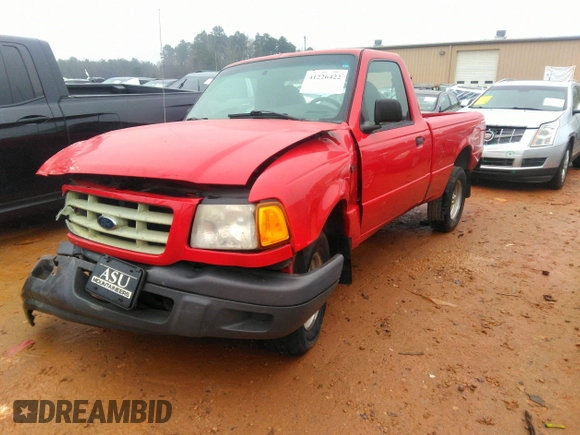 2001 Ford Ranger XL with VIN 1FTYR10C11TA11520, listed as a IAAI auction lot 41226422 with 170,792 mi miles. Bid and sale history available at carsss.com. Image 2.