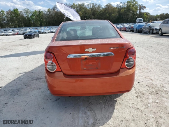 2013 Chevrolet Sonic LT with VIN 1G1JC5SH9D4150515, listed as a Copart auction lot 49301965 with 128,525 mi miles and Salvage Title. Bid and sale history available at carsss.com. Image 6.