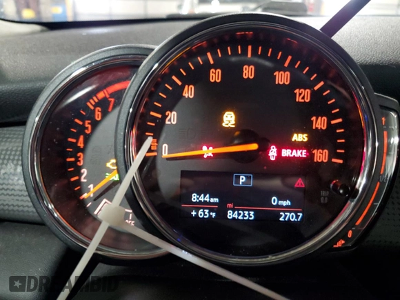 2018 MINI Hardtop Cooper with VIN WMWXP5C59J3C65496, listed as a Copart auction lot 56324995 with 84,233 mi miles and Salvage title. Bid and sale history available at DreamBid. Image 9.